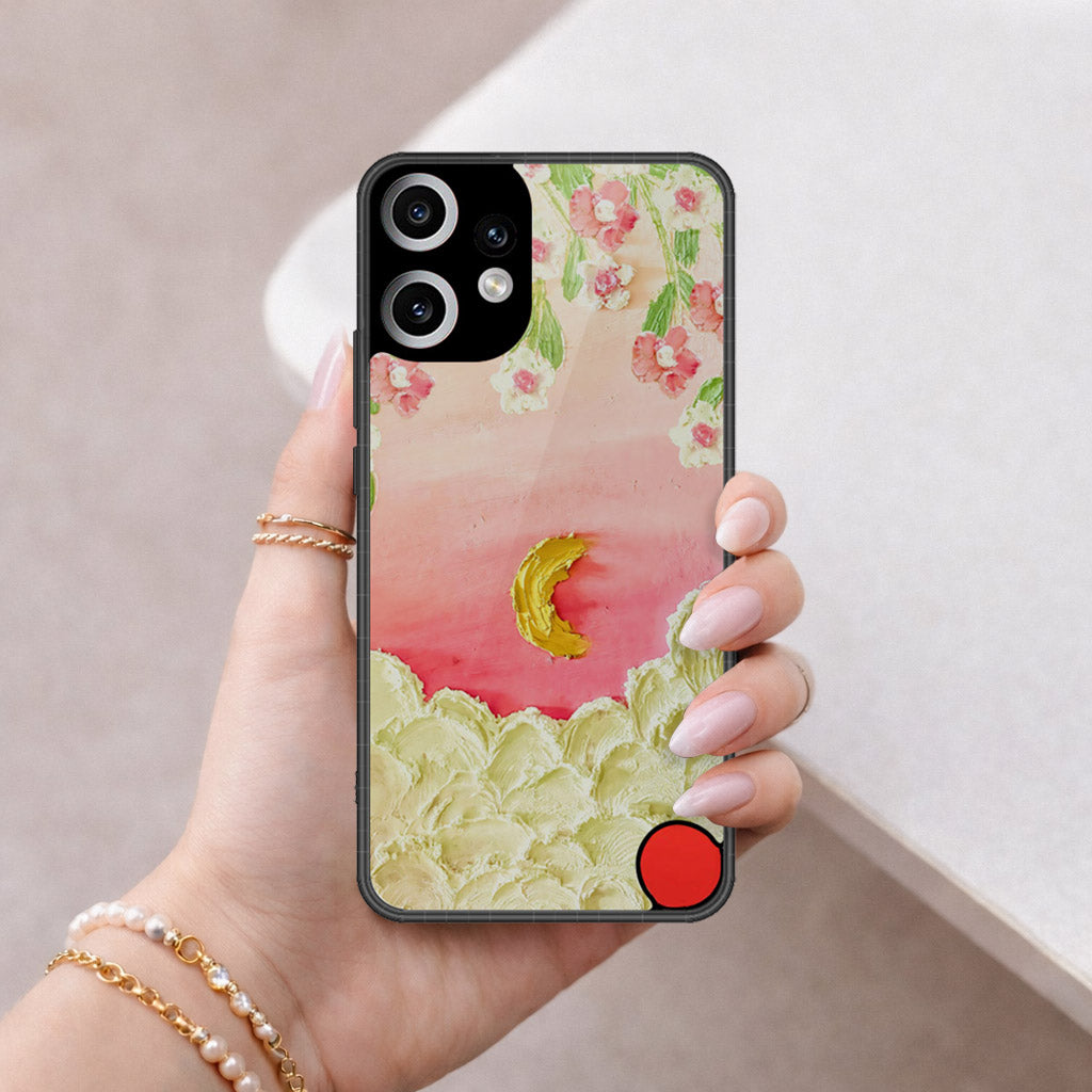 Nothing Phone CMF 2 Pro Cover - Floral Series - Design 7 - Pink & Yellow - HQ Premium Shine Durable Shatterproof Case