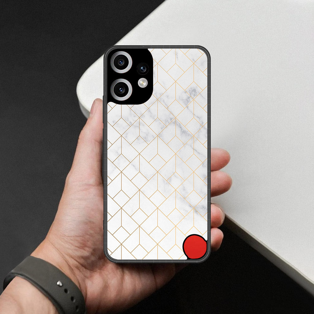 Nothing Phone CMF 2 Pro Cover - White Marble Series 2 - HQ Premium Shine Durable Shatterproof Case