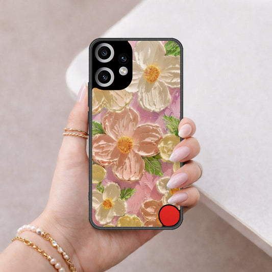 Nothing Phone CMF 2 Pro Cover - Floral Series - Design 11 - White & Green - HQ Premium Shine Durable Shatterproof Case