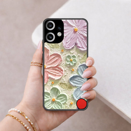 Nothing Phone CMF 2 Pro Cover - Floral Series - Design 15 - Blue & Green - HQ Premium Shine Durable Shatterproof Case