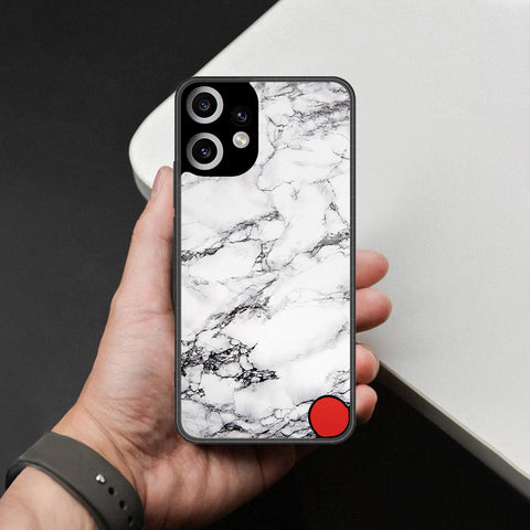 Nothing Phone CMF 2 Pro Cover - White Marble Series - HQ Premium Shine Durable Shatterproof Case