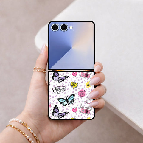 Samsung Galaxy Z Flip 8 Cover - Vanilla Dream Series - HQ Premium Shine Durable Shatterproof Case