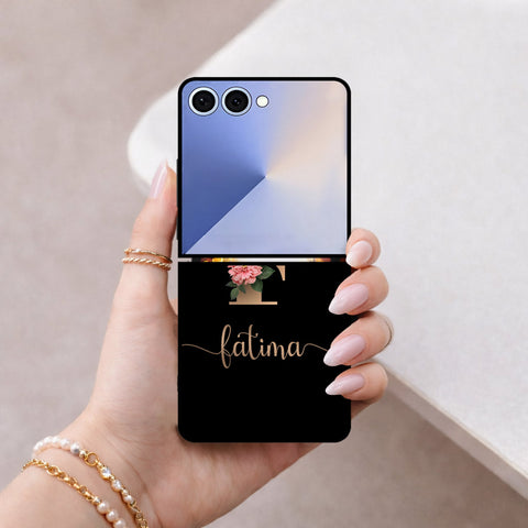 Samsung Galaxy Z Flip 8 Cover - Personalized Alphabet Series - HQ Premium Shine Durable Shatterproof Case