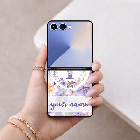 Samsung Galaxy Z Flip 8 Cover - Personalized Alphabet Series - HQ Premium Shine Durable Shatterproof Case