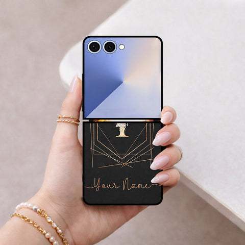 Samsung Galaxy Z Flip 8 Cover - Personalized Alphabet Series - HQ Premium Shine Durable Shatterproof Case