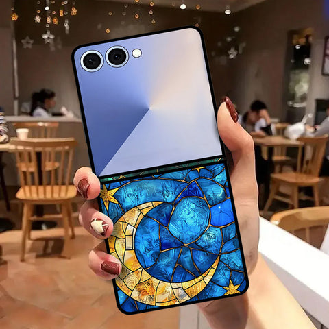 Samsung Galaxy Z Flip 8 Cover - Celestial Starry Universe Series - HQ Premium Shine Durable Shatterproof Case