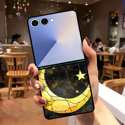 Samsung Galaxy Z Flip 8 Cover - Celestial Starry Universe Series - HQ Premium Shine Durable Shatterproof Case
