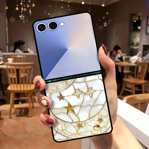 Samsung Galaxy Z Flip 8 Cover - Celestial Starry Universe Series - HQ Premium Shine Durable Shatterproof Case