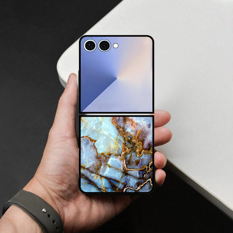 Samsung Galaxy Z Flip 8 Cover - Colorful Marble Series - HQ Premium Shine Durable Shatterproof Case