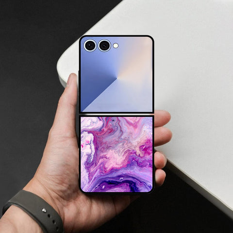 Samsung Galaxy Z Flip 8 Cover - Colorful Marble Series - HQ Premium Shine Durable Shatterproof Case