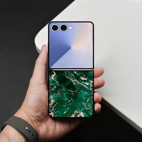 Samsung Galaxy Z Flip 8 Cover - Colorful Marble Series - HQ Premium Shine Durable Shatterproof Case