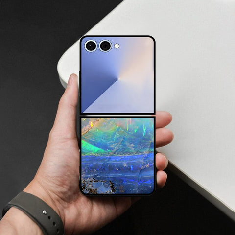 Samsung Galaxy Z Flip 8 Cover - Colorful Marble Series - HQ Premium Shine Durable Shatterproof Case