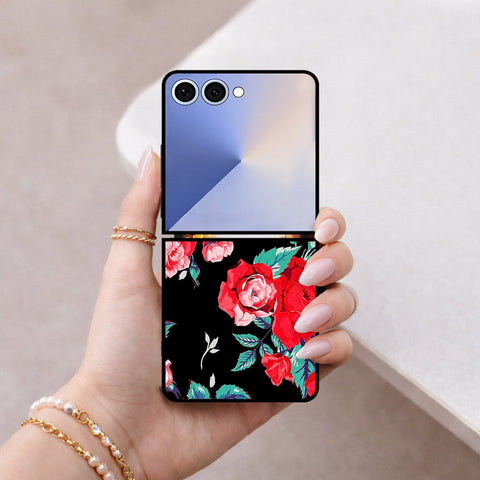 Samsung Galaxy Z Flip 8 Cover - Floral Series - HQ Premium Shine Durable Shatterproof Case
