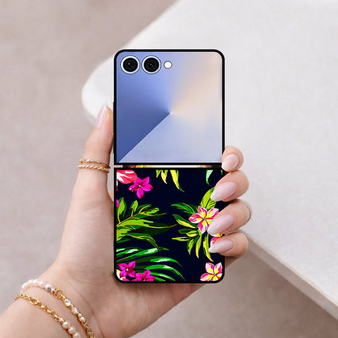Samsung Galaxy Z Flip 8 Cover - Floral Series - HQ Premium Shine Durable Shatterproof Case