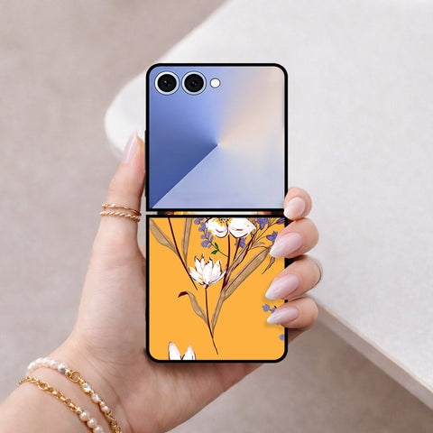 Samsung Galaxy Z Flip 8 Cover - Floral Series - HQ Premium Shine Durable Shatterproof Case
