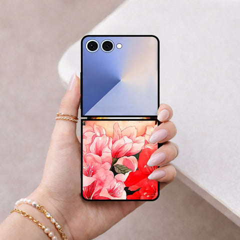 Samsung Galaxy Z Flip 8 Cover - Floral Series - HQ Premium Shine Durable Shatterproof Case