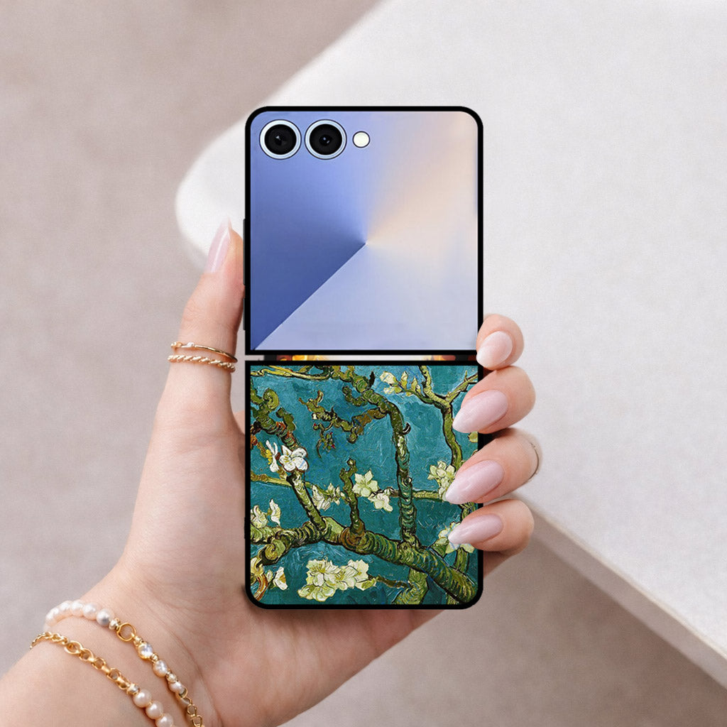 Samsung Galaxy Z Flip 8 Cover - Floral Series 2 - HQ Premium Shine Durable Shatterproof Case