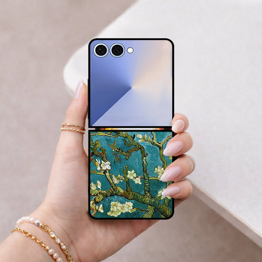 Samsung Galaxy Z Flip 8 Cover - Floral Series 2 - HQ Premium Shine Durable Shatterproof Case