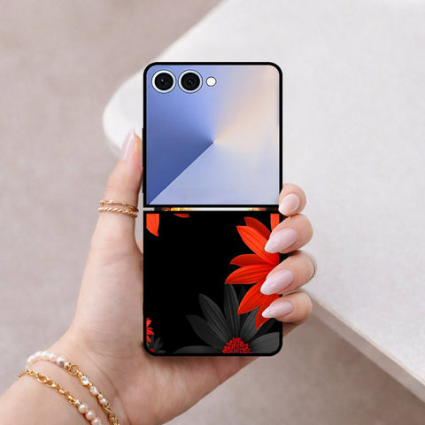 Samsung Galaxy Z Flip 8 Cover - Floral Series 2 - HQ Premium Shine Durable Shatterproof Case