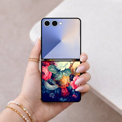 Samsung Galaxy Z Flip 8 Cover - Floral Series 2 - HQ Premium Shine Durable Shatterproof Case