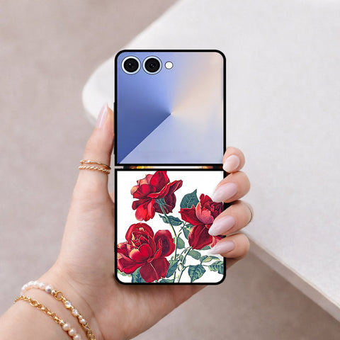 Samsung Galaxy Z Flip 8 Cover - Floral Series 2 - HQ Premium Shine Durable Shatterproof Case