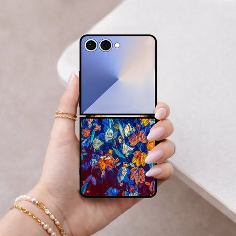 Samsung Galaxy Z Flip 8 Cover - Floral Series 2 - HQ Premium Shine Durable Shatterproof Case
