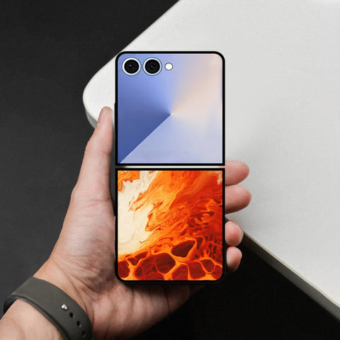 Samsung Galaxy Z Flip 8 Cover - Mystic Marble Series - HQ Premium Shine Durable Shatterproof Case