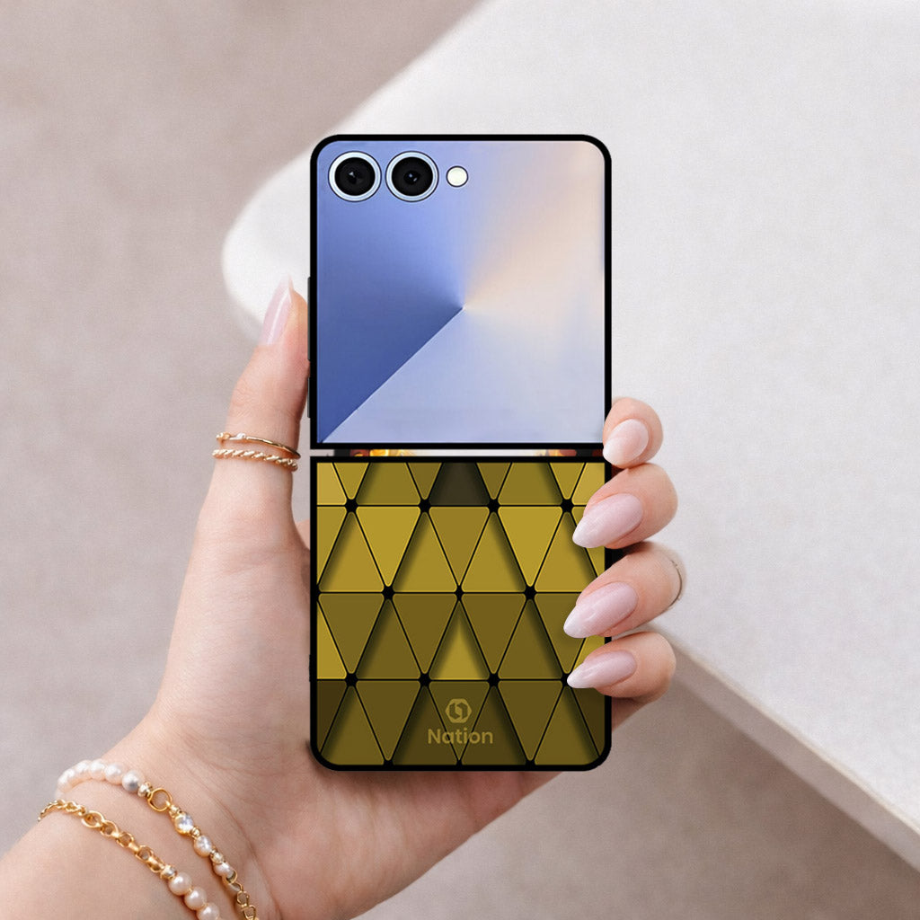 Samsung Galaxy Z Flip 8 Cover - Onation Pyramid Series - HQ Premium Shine Durable Shatterproof Case