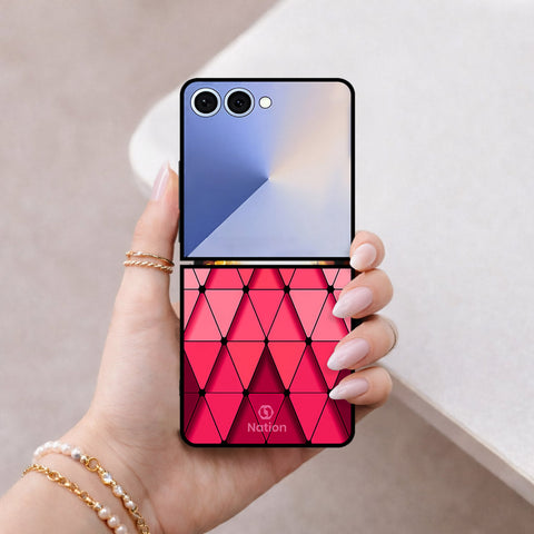 Samsung Galaxy Z Flip 8 Cover - Onation Pyramid Series - HQ Premium Shine Durable Shatterproof Case