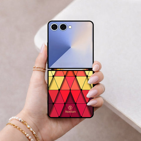 Samsung Galaxy Z Flip 8 Cover - Onation Pyramid Series - HQ Premium Shine Durable Shatterproof Case