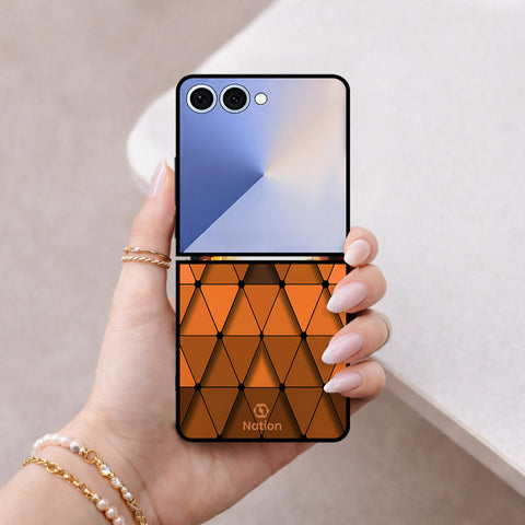 Samsung Galaxy Z Flip 8 Cover - Onation Pyramid Series - HQ Premium Shine Durable Shatterproof Case