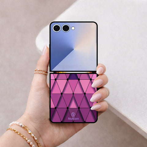 Samsung Galaxy Z Flip 8 Cover - Onation Pyramid Series - HQ Premium Shine Durable Shatterproof Case