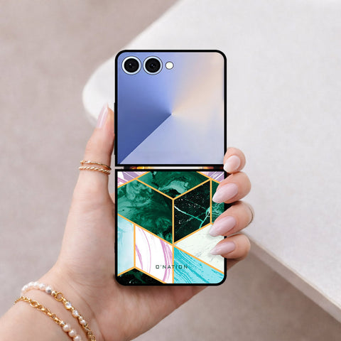 Samsung Galaxy Z Flip 8 Cover - O'Nation Shades of Marble Series - HQ Premium Shine Durable Shatterproof Case