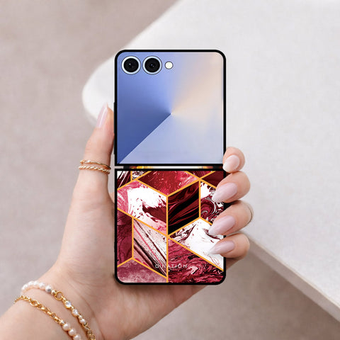Samsung Galaxy Z Flip 8 Cover - O'Nation Shades of Marble Series - HQ Premium Shine Durable Shatterproof Case