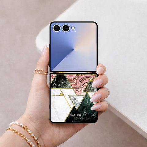 Samsung Galaxy Z Flip 8 Cover - O'Nation Shades of Marble Series - HQ Premium Shine Durable Shatterproof Case