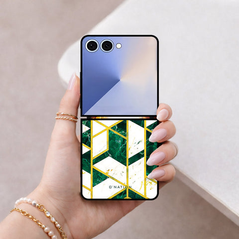 Samsung Galaxy Z Flip 8 Cover - O'Nation Shades of Marble Series - HQ Premium Shine Durable Shatterproof Case