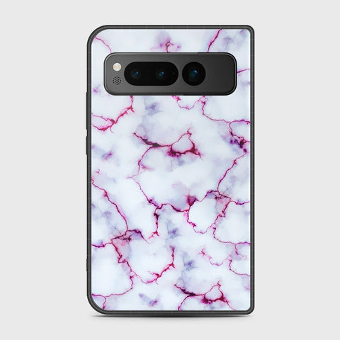Google Pixel Fold - White Marble Series - HQ Premium Shine Durable Shatterproof Case