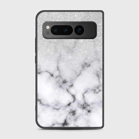 Google Pixel Fold - White Marble Series - HQ Premium Shine Durable Shatterproof Case