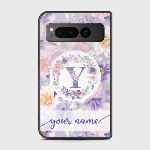Google Pixel Fold - Personalized Alphabet Series - HQ Premium Shine Durable Shatterproof Case