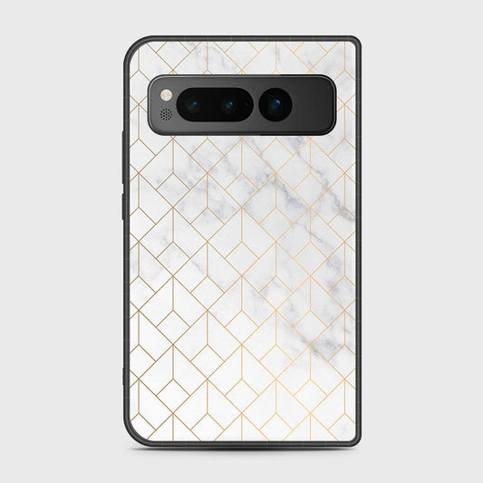 Google Pixel Fold - White Marble Series 2 - HQ Premium Shine Durable Shatterproof Case