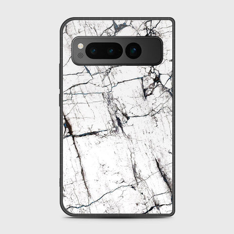 Google Pixel Fold - White Marble Series 2 - HQ Premium Shine Durable Shatterproof Case
