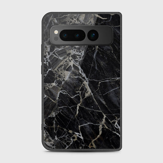 Google Pixel Fold - Black Marble Series - HQ Premium Shine Durable Shatterproof Case