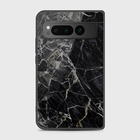 Google Pixel Fold - Black Marble Series - HQ Premium Shine Durable Shatterproof Case