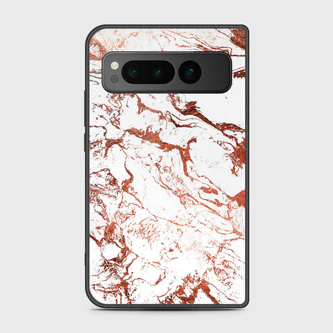 Google Pixel Fold - White Marble Series 2 - HQ Premium Shine Durable Shatterproof Case