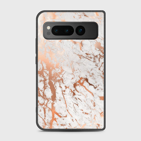 Google Pixel Fold - White Marble Series 2 - HQ Premium Shine Durable Shatterproof Case