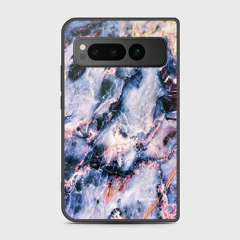 Google Pixel Fold - White Marble Series 2 - HQ Premium Shine Durable Shatterproof Case