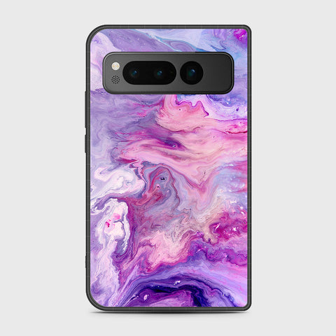 Google Pixel Fold - Colorful Marble Series - HQ Premium Shine Durable Shatterproof Case