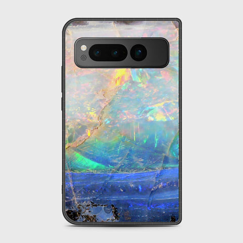 Google Pixel Fold - Colorful Marble Series - HQ Premium Shine Durable Shatterproof Case