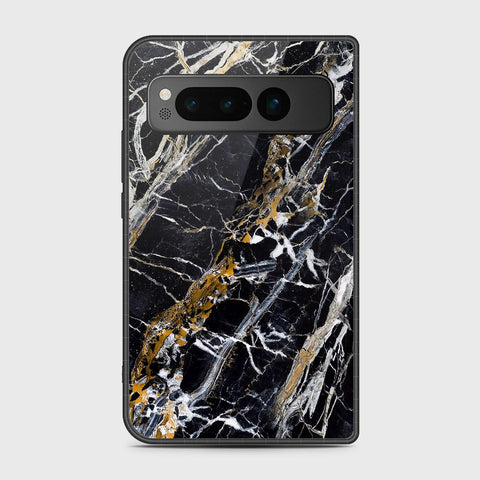Google Pixel Fold - Black Marble Series - HQ Premium Shine Durable Shatterproof Case