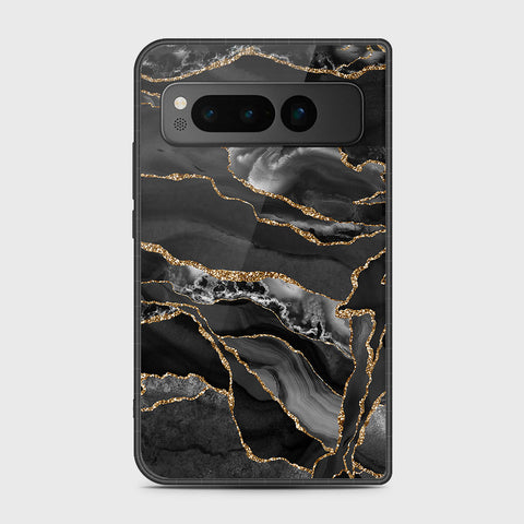 Google Pixel Fold - Black Marble Series - HQ Premium Shine Durable Shatterproof Case